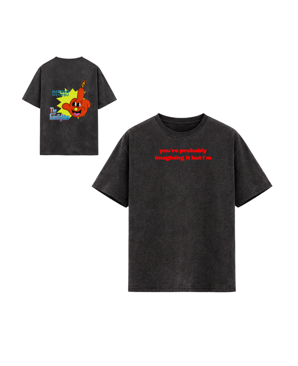 Gaslighter Acidwash Oversized Tee