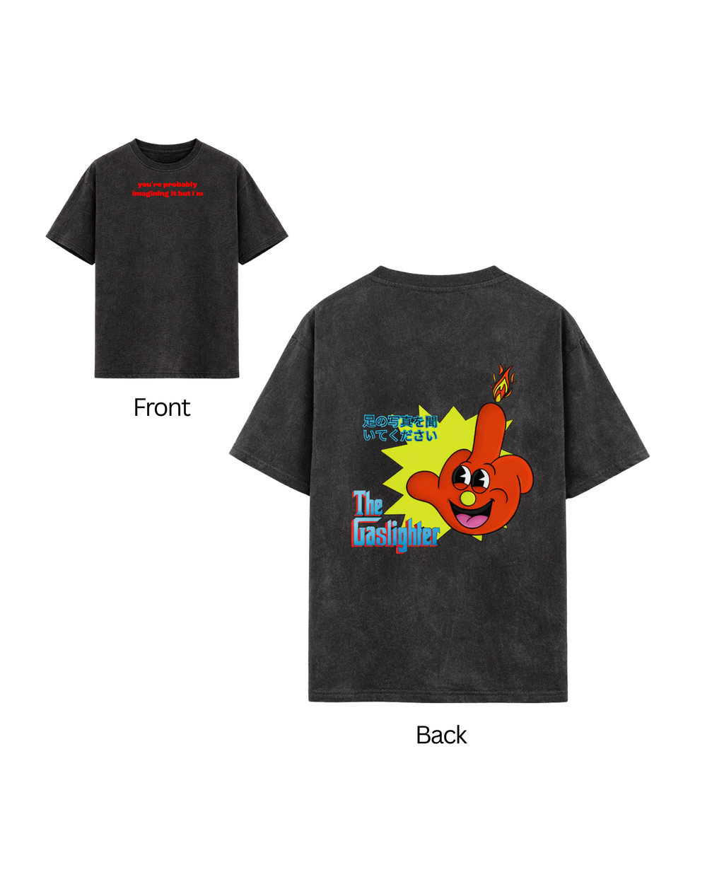 Gaslighter Acidwash Oversized Tee