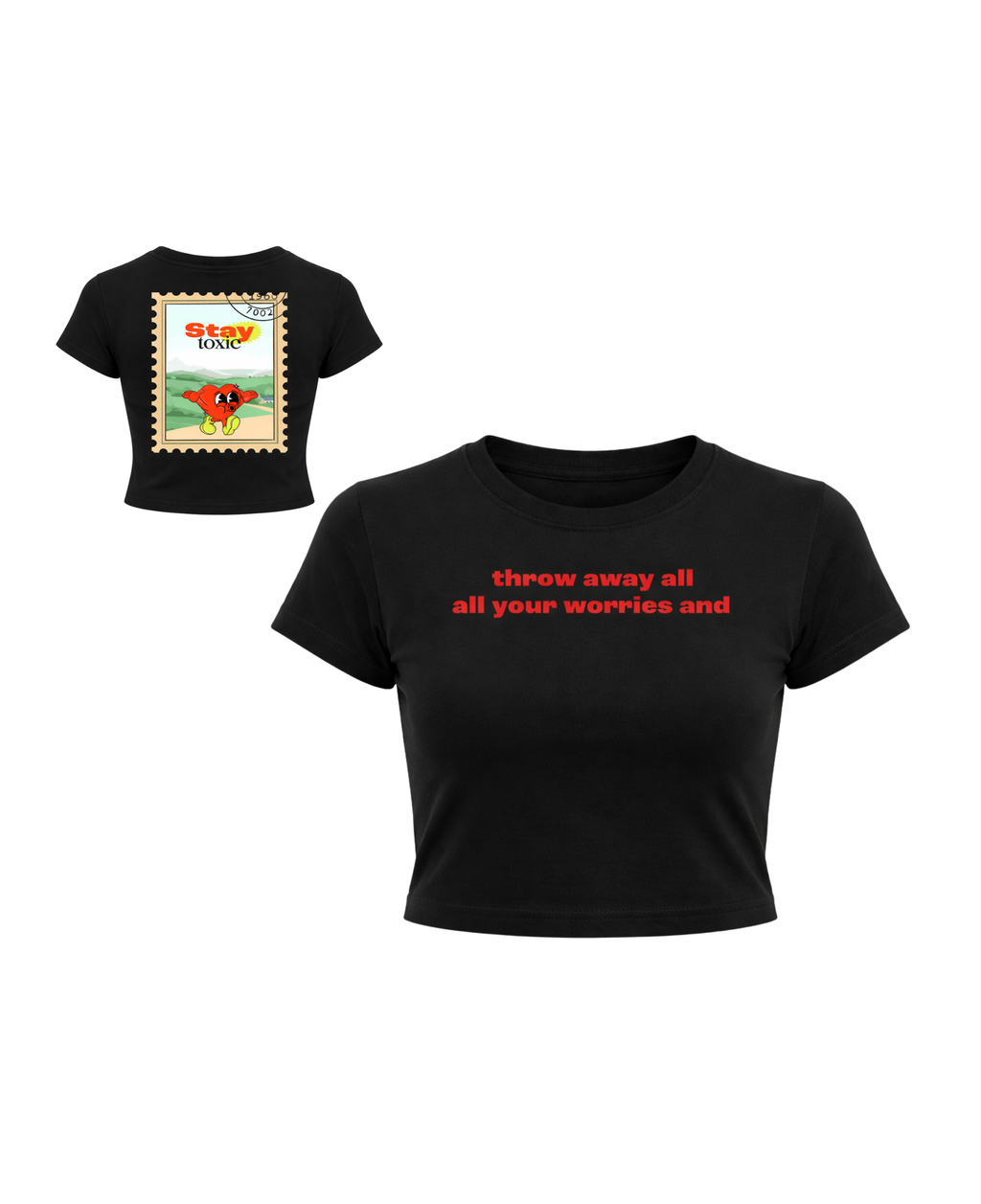 Stay Toxic Black Baby Tee