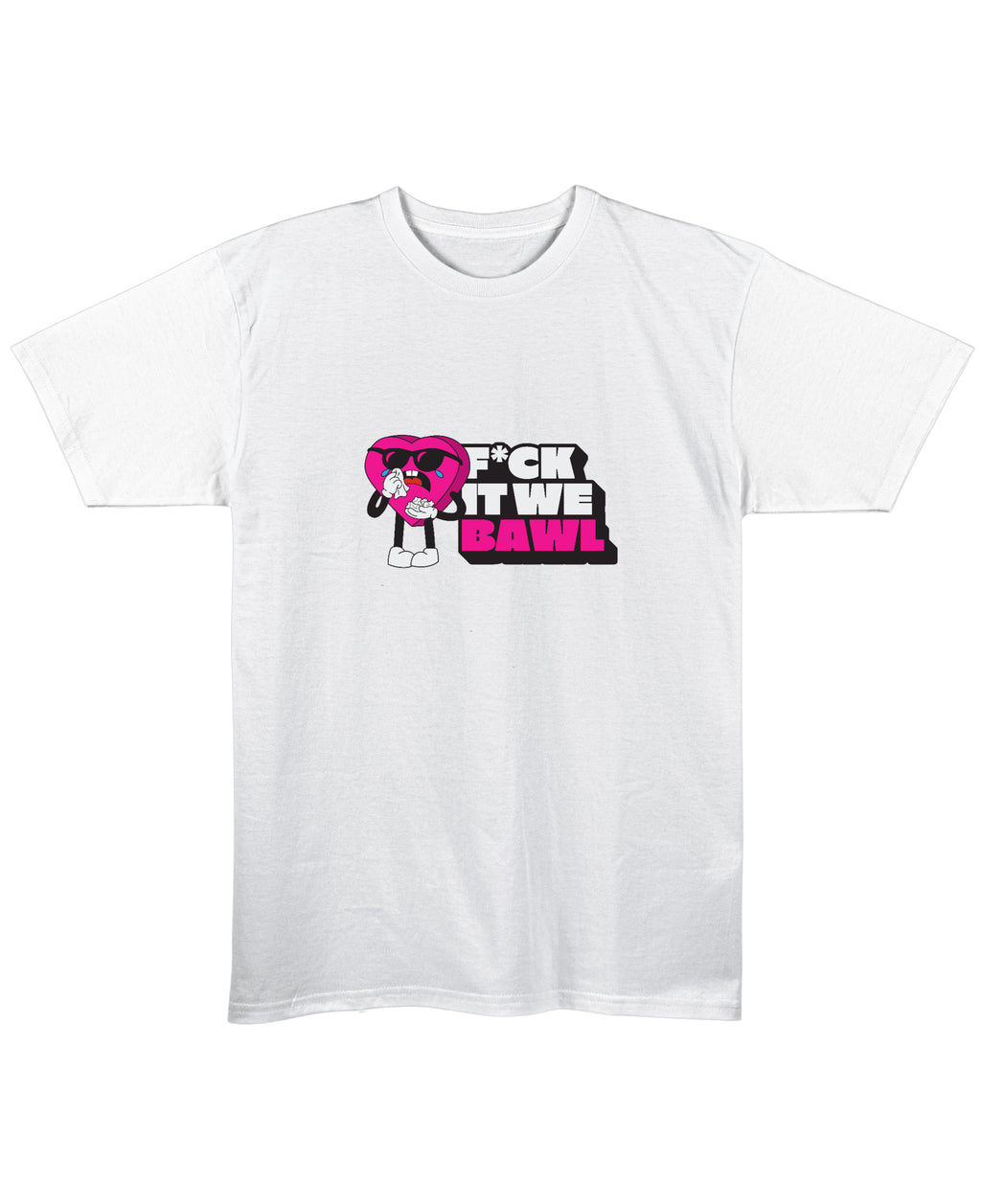White Regular Fit T-shirt Front Design