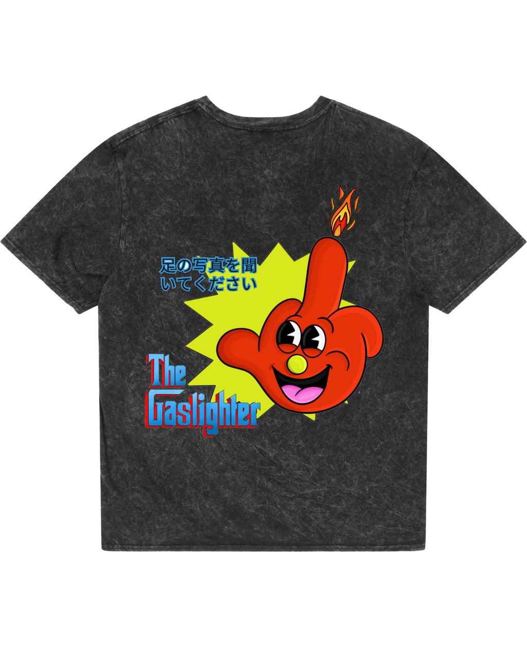 Acidwash Oversized T-shirt Back Design