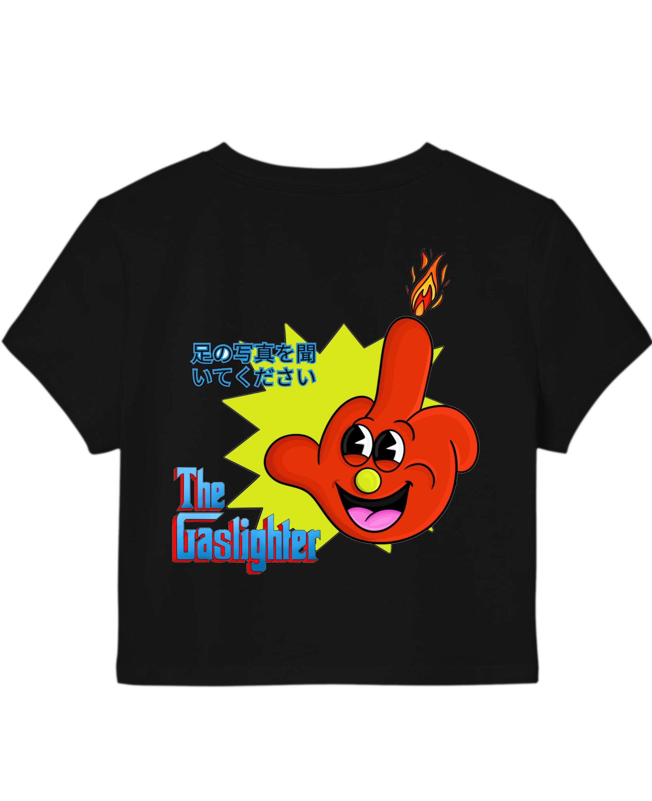 Black Baby Tee Back Design