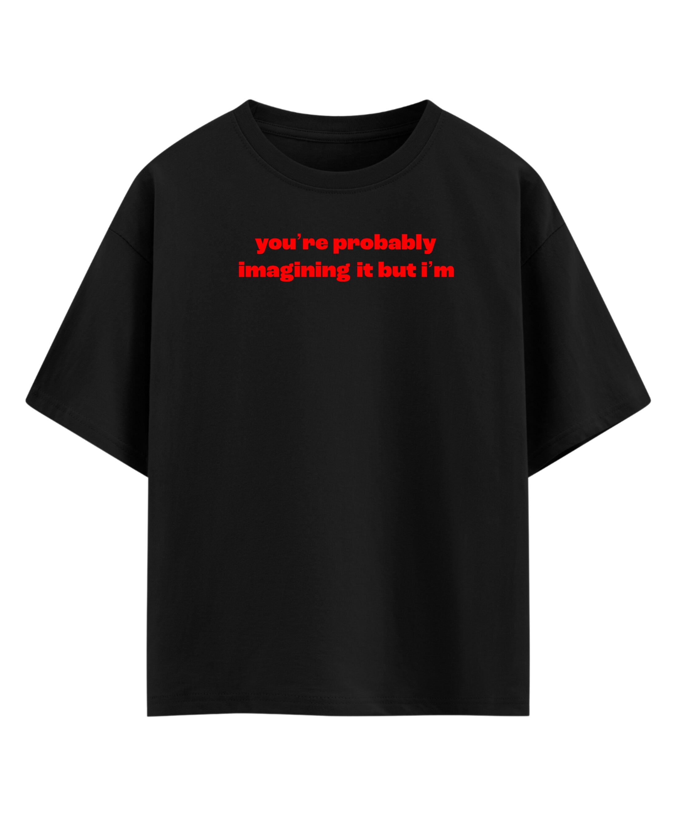 Black Oversized T-shirt Front Design