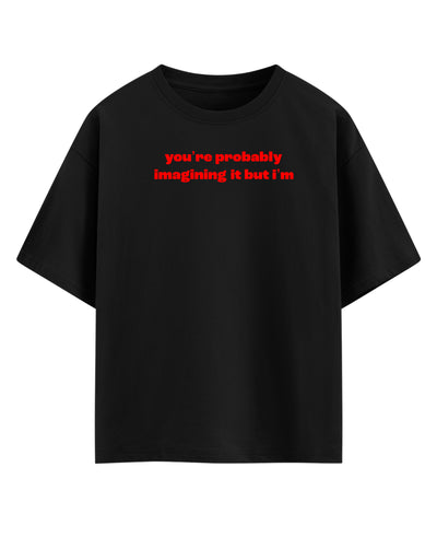 Gaslight Black Oversized Tee