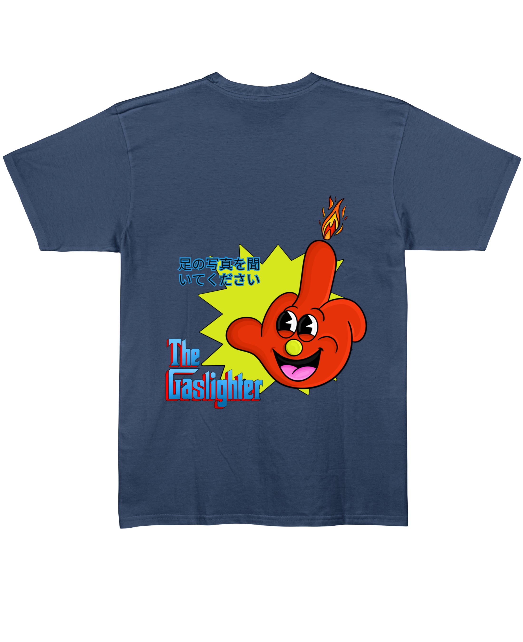 Navy Blue Regular Fit T-shirt Back Design
