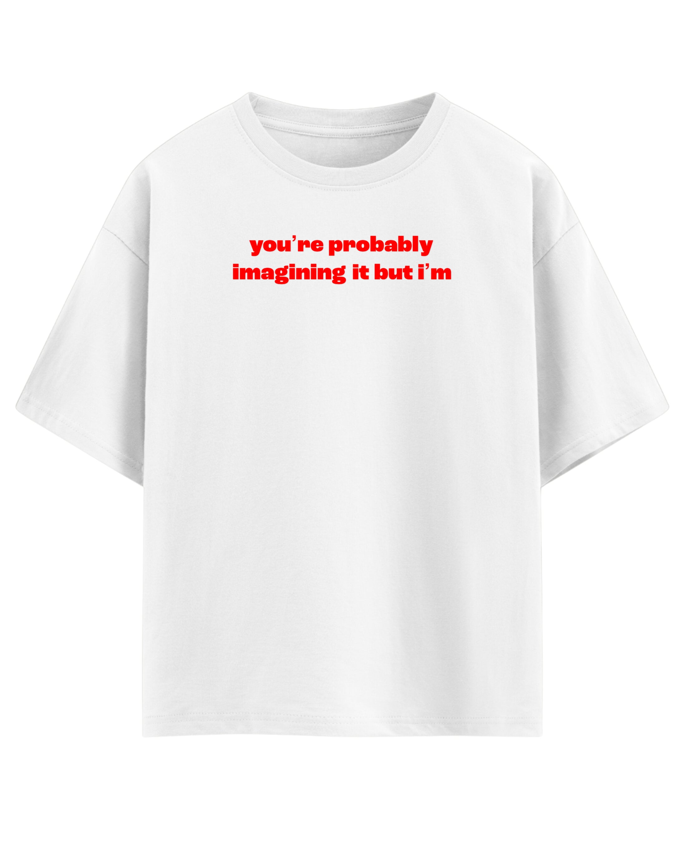 White Oversized T-shirt Front Design