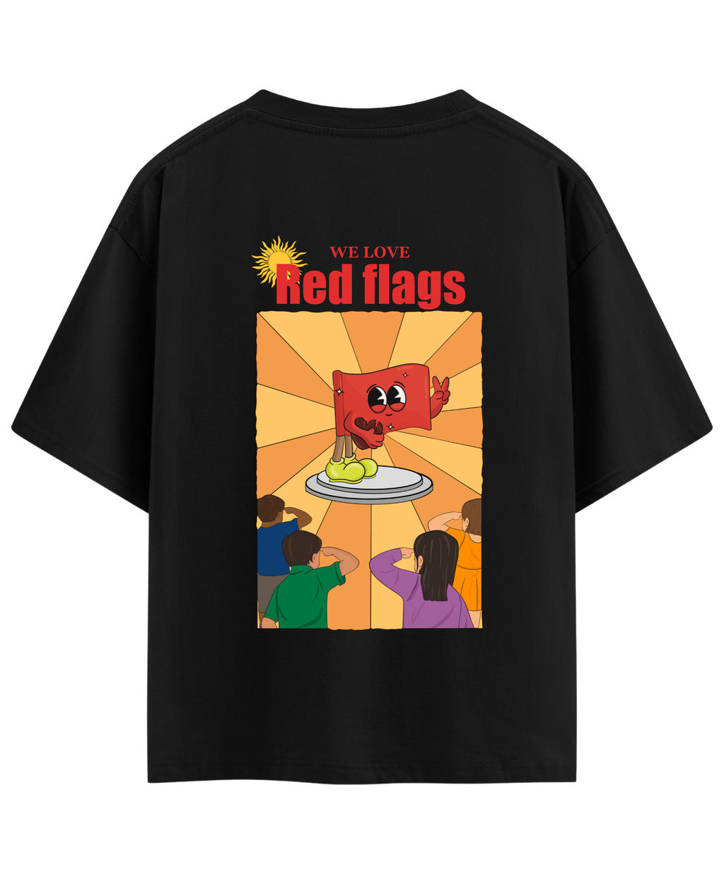 Black Oversized T-shirt Back Design