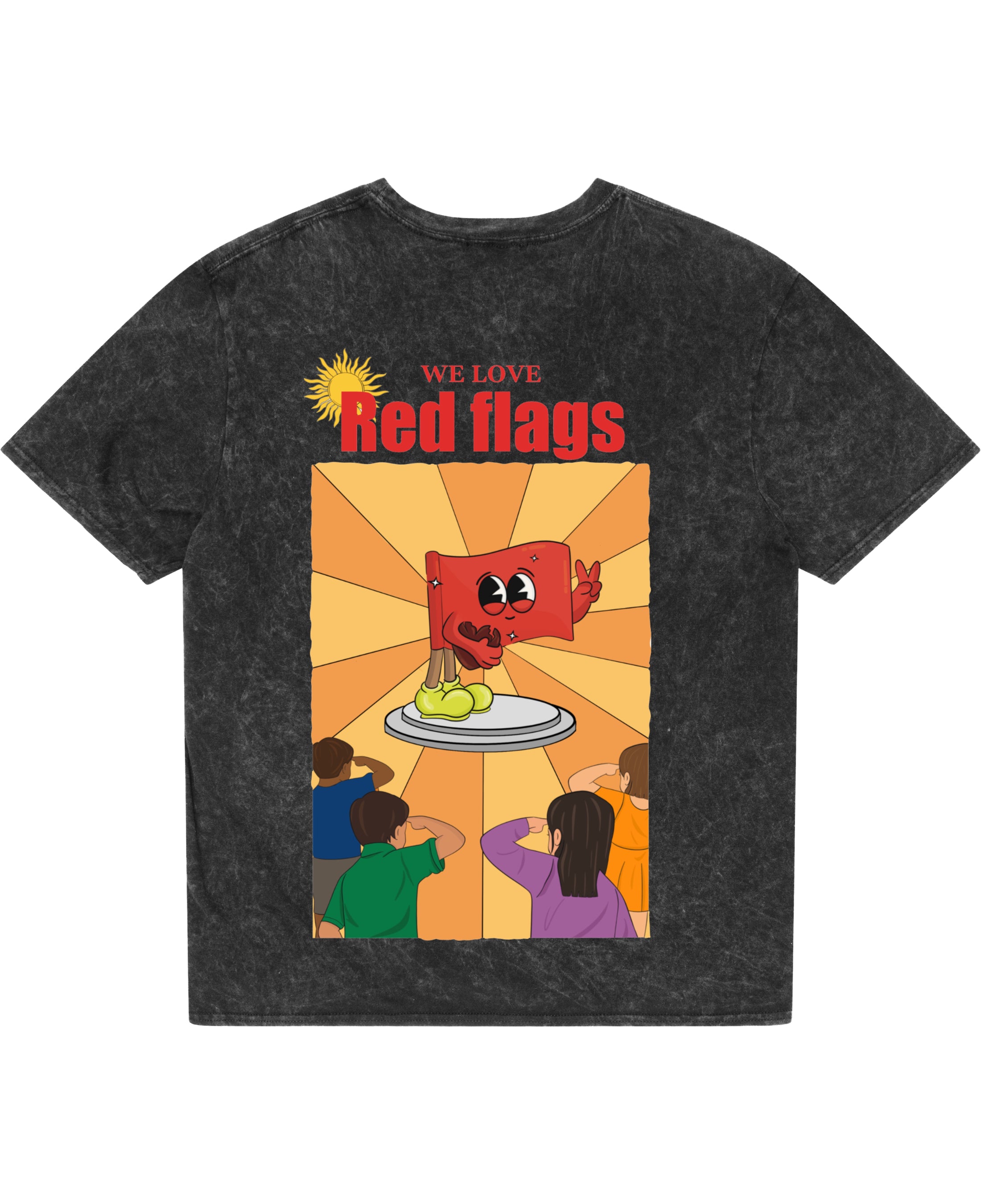 Acidwash Oversized T-shirt Back Design