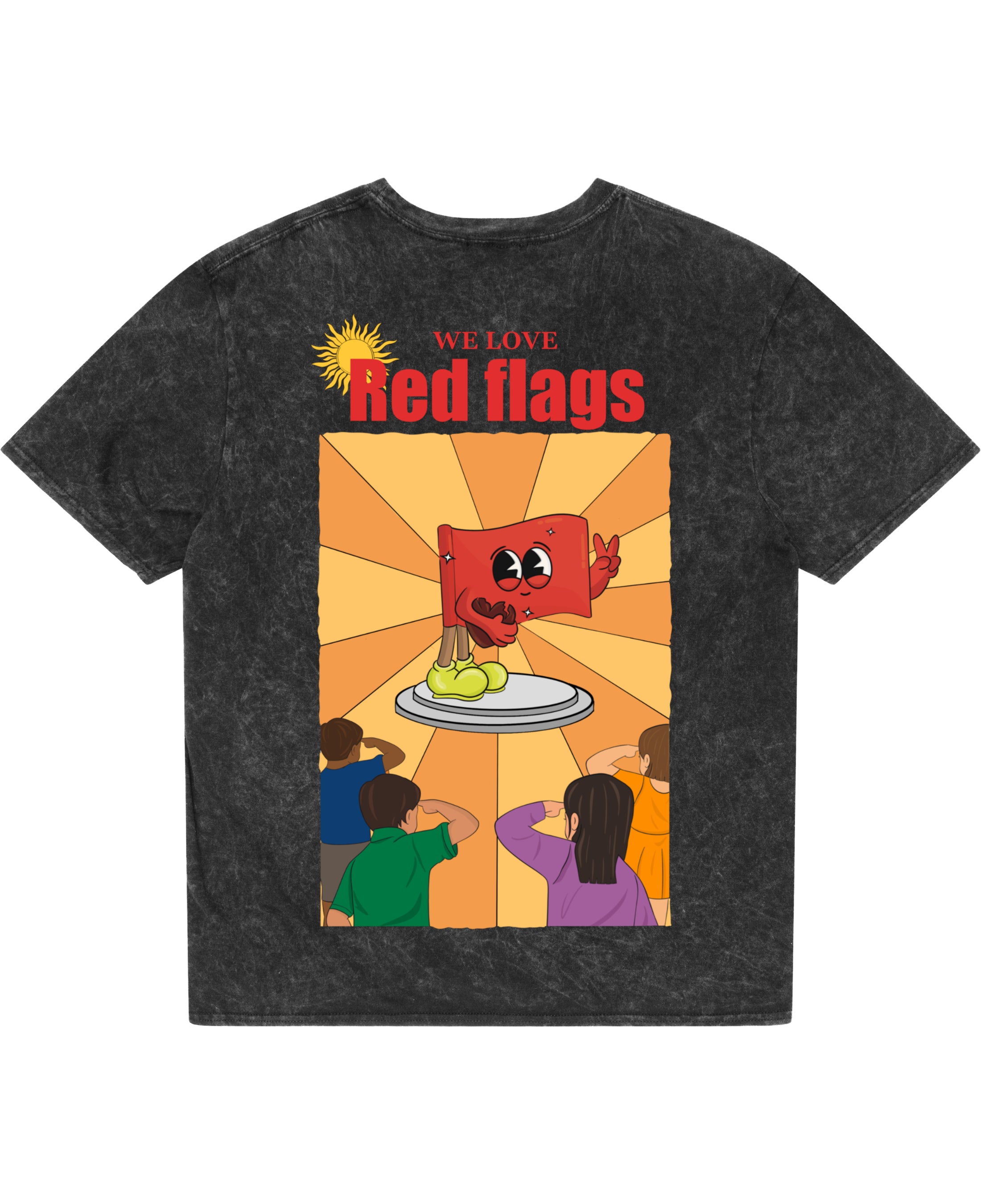 Acidwash Oversized T-shirt Back Design