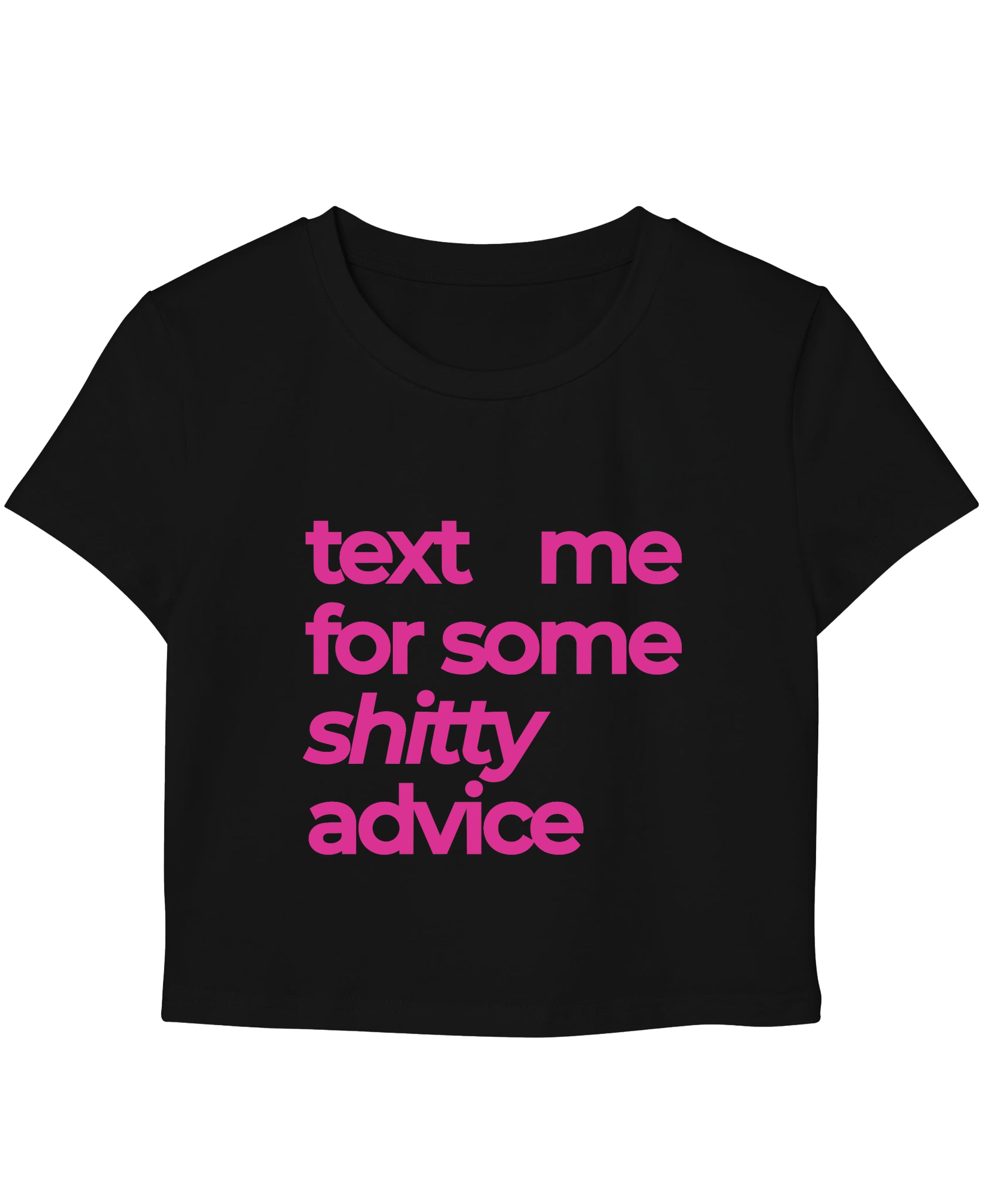 Black Baby Tee Front Design