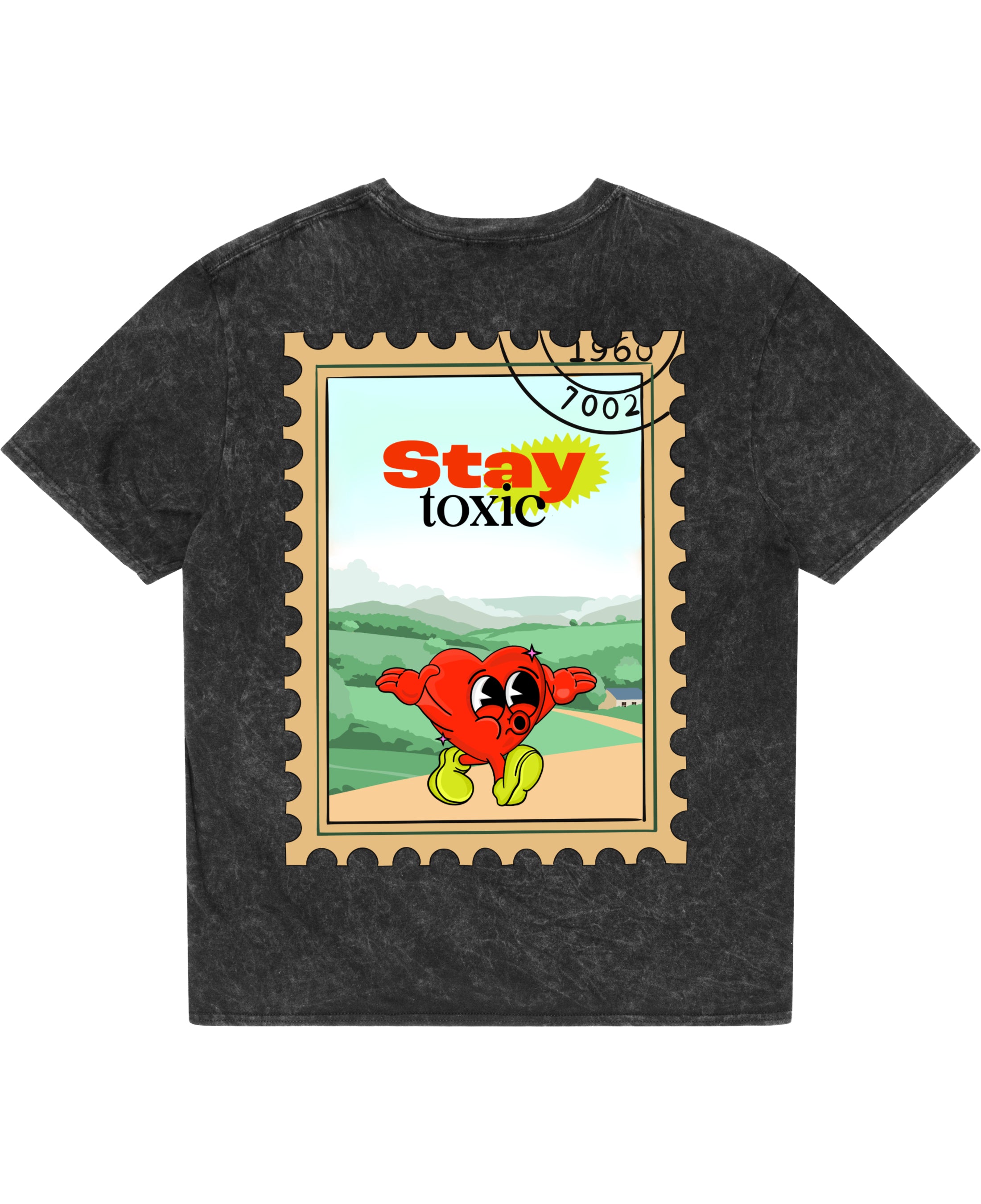 Acidwash Oversized T-shirt Back Design