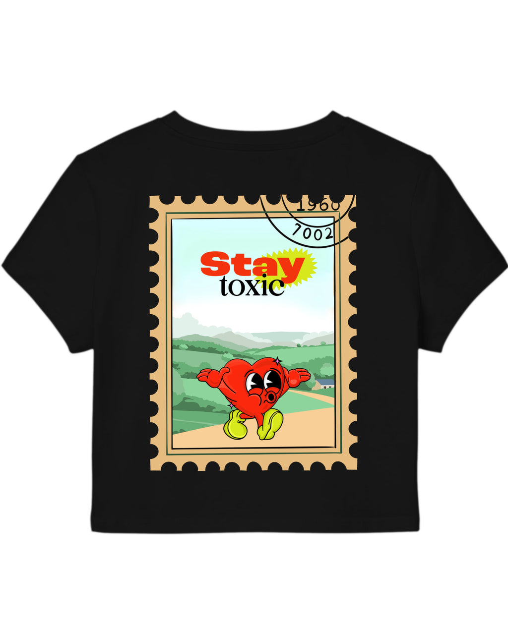 Black Baby Tee Back Design