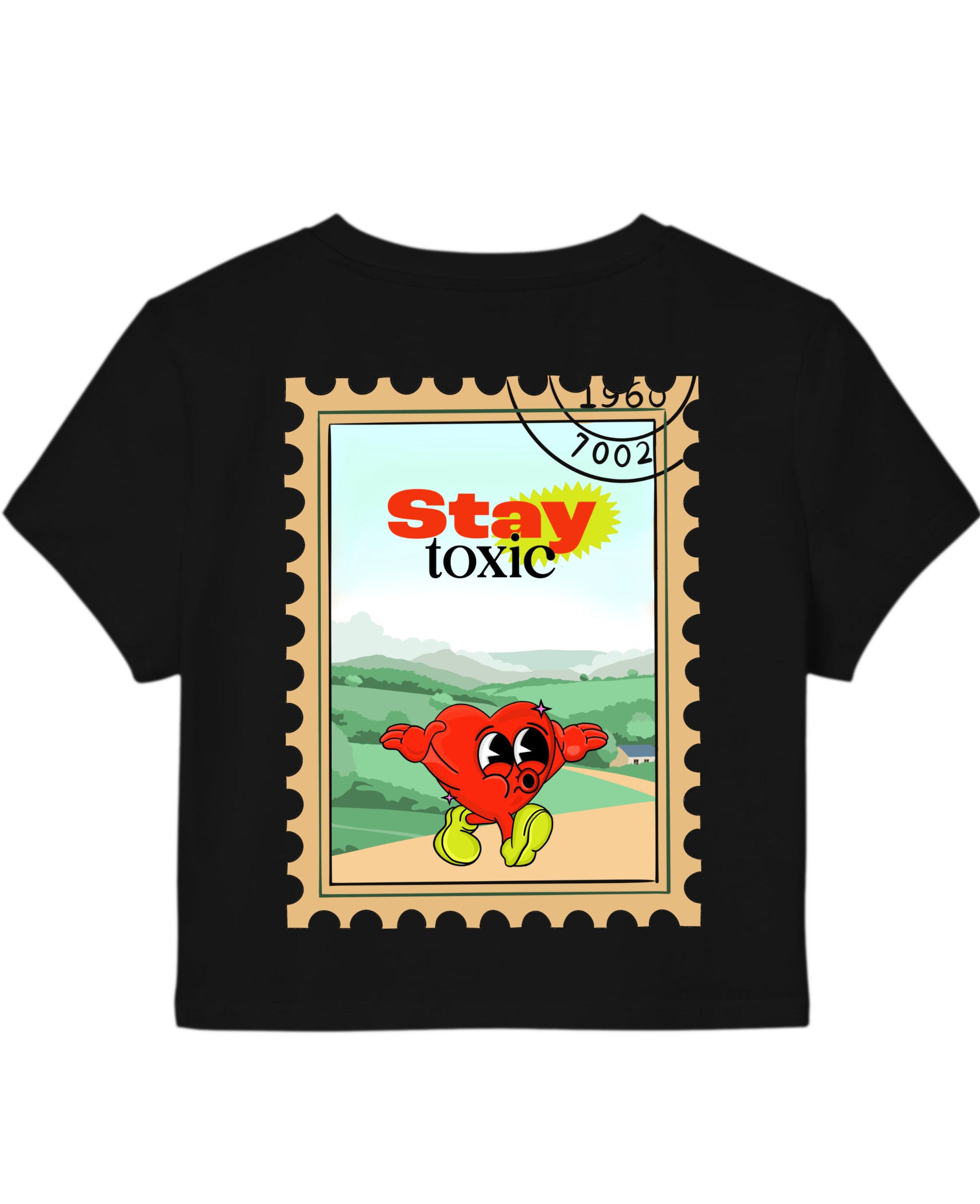 Black Baby Tee Back Design