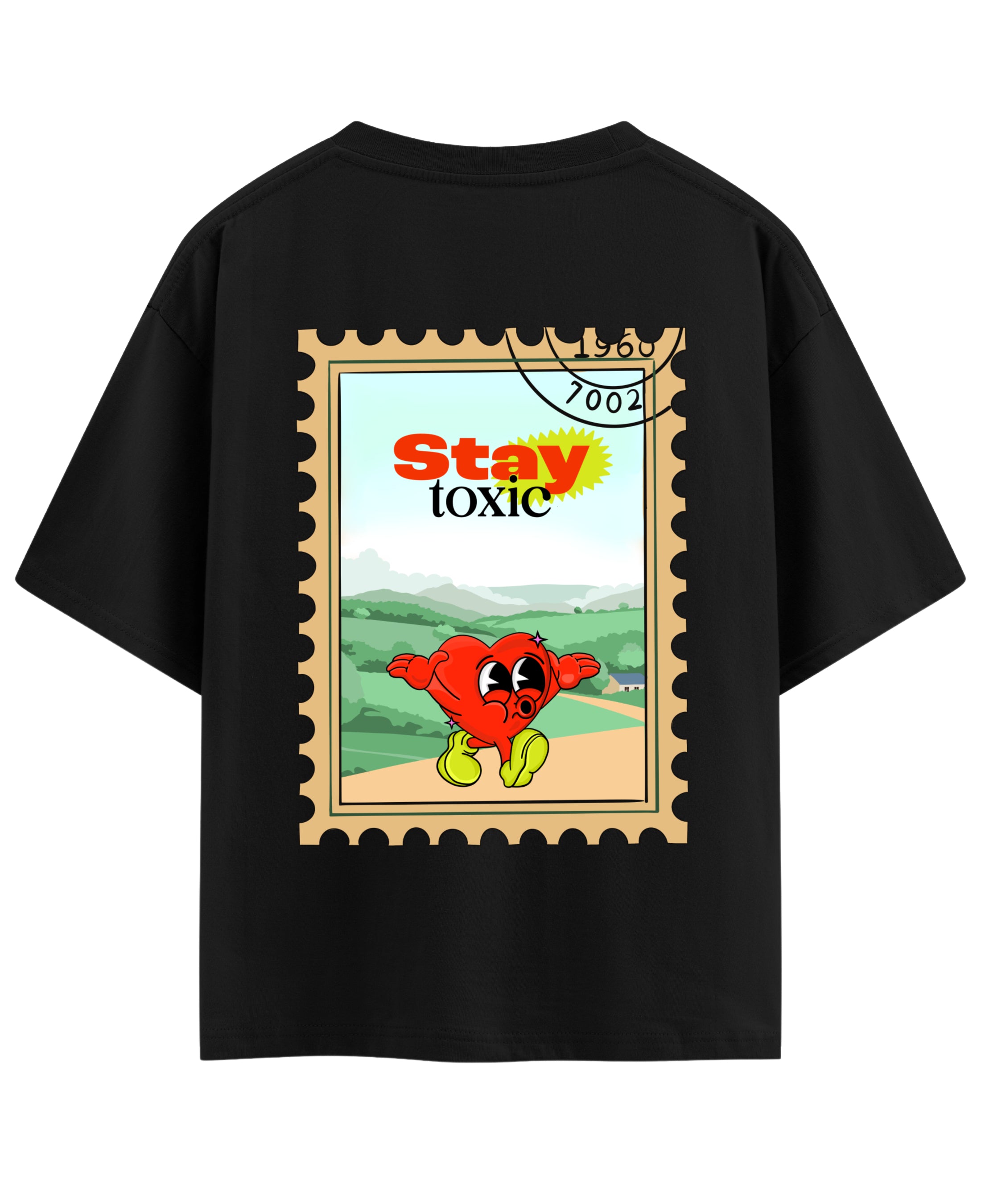 Black Oversized T-shirt Back Design