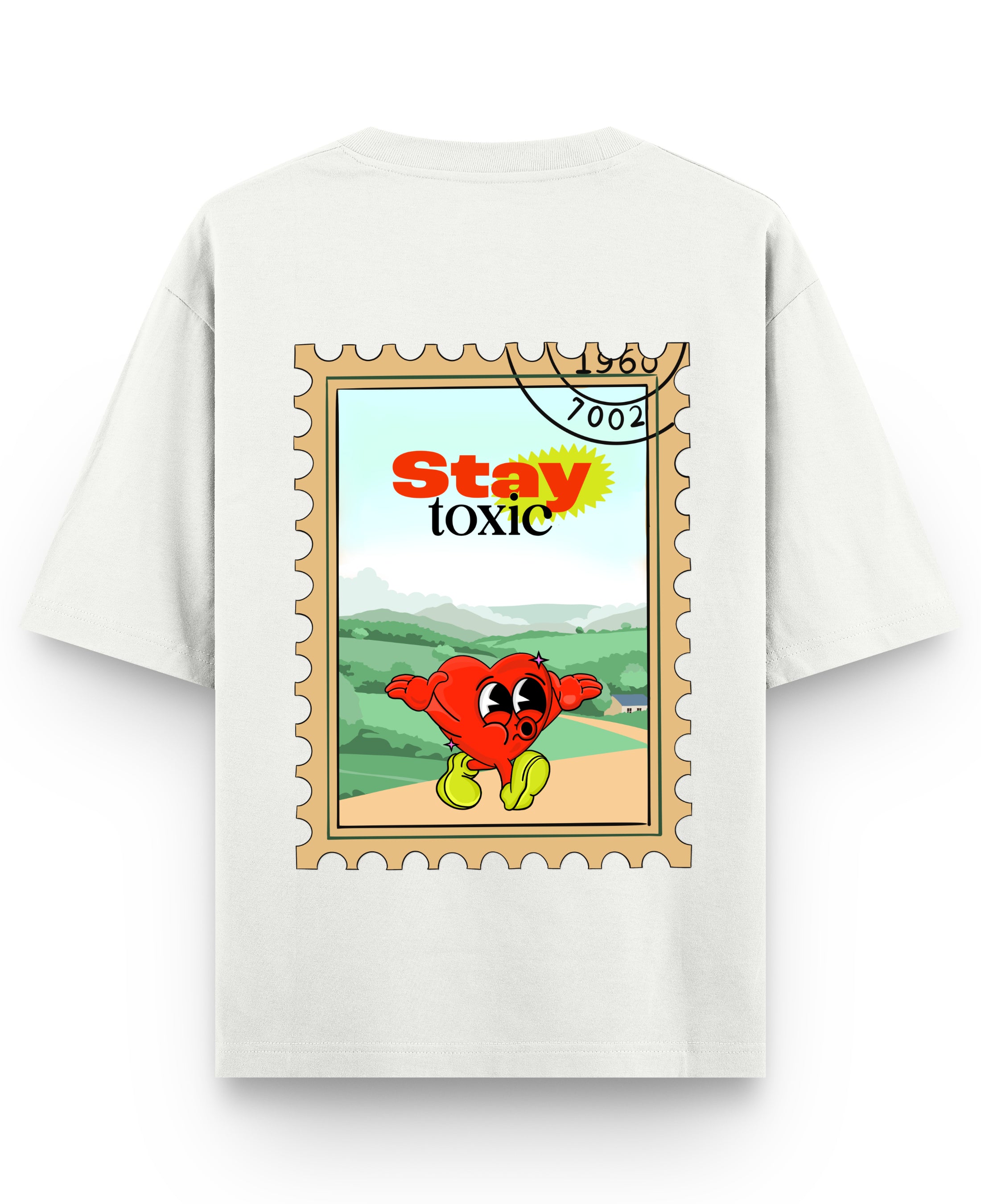 Off White Oversized T-shirt Back Design