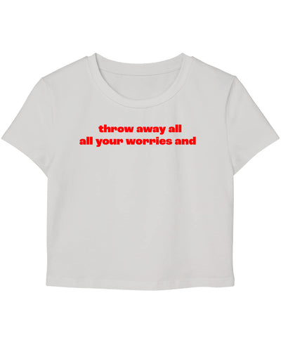 Stay Toxic White Baby Tee