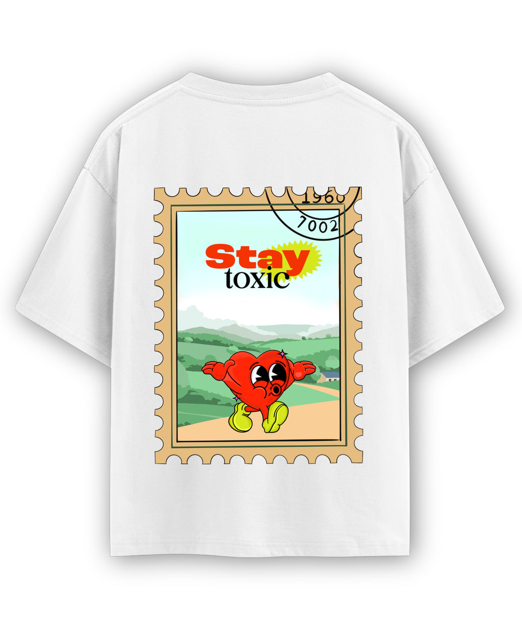 White Oversized T-shirt Back Design