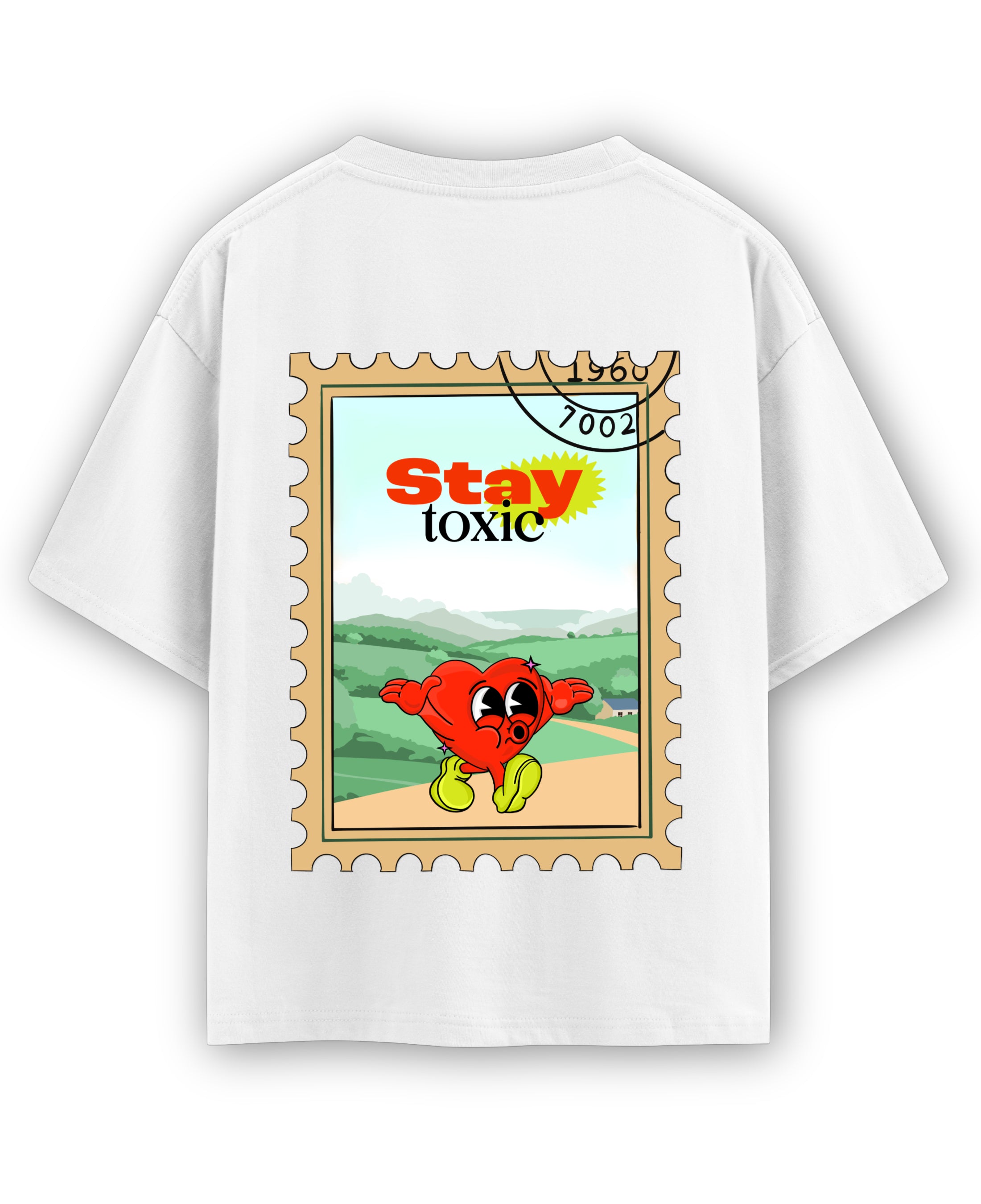 White Oversized T-shirt Back Design