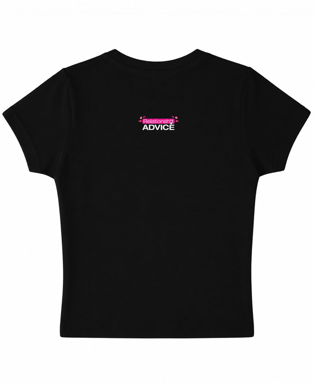 Black Baby Tee Back Design
