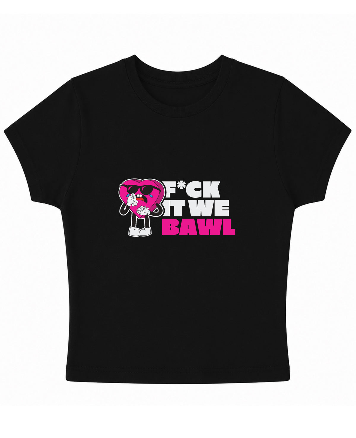 Black Baby Tee Front Design