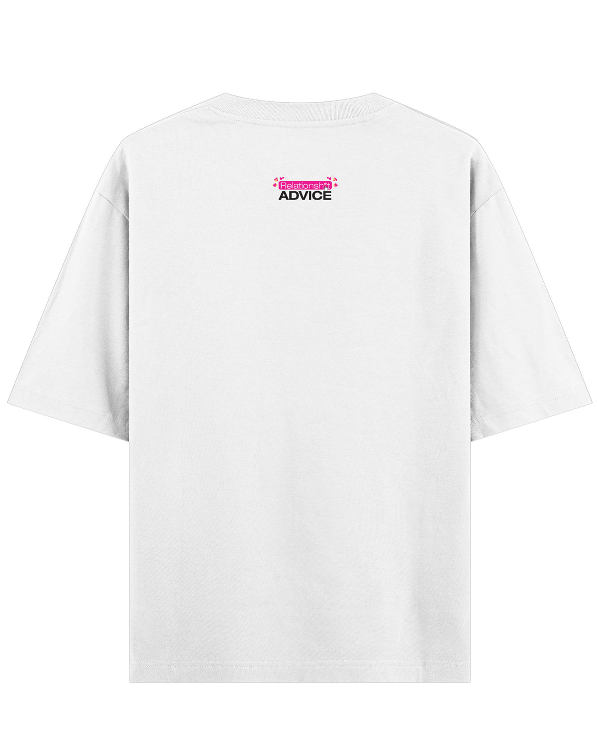 White Oversized T-shirt Back Design