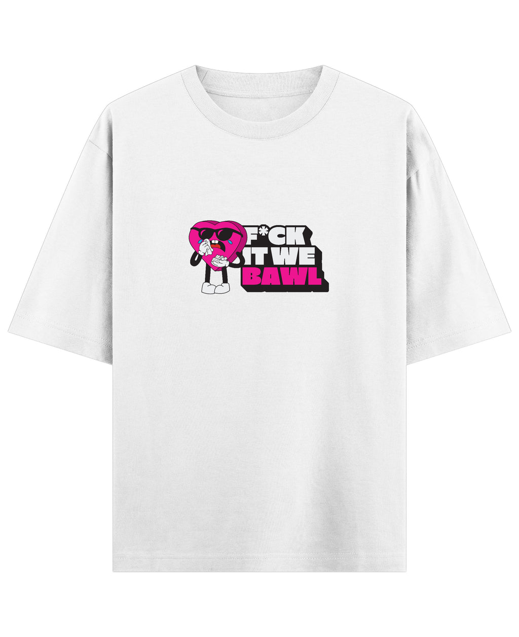 White Oversized T-shirt Front Design