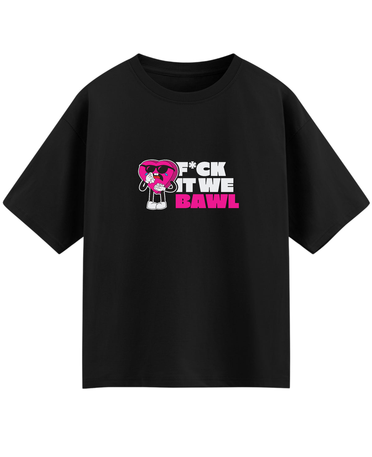 Black Oversized T-shirt Front Design