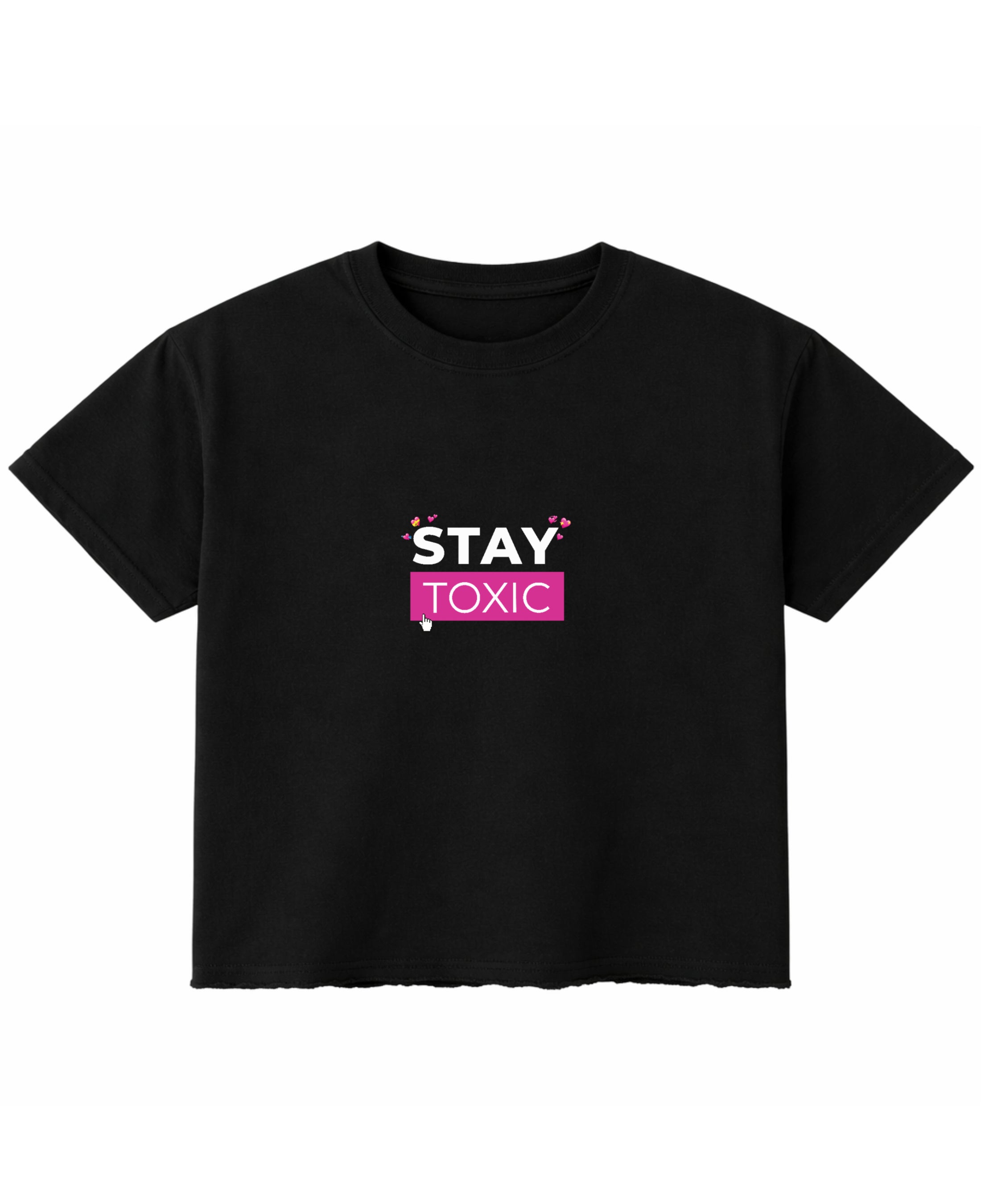 Black Boxy Fit T-shirt Front Design