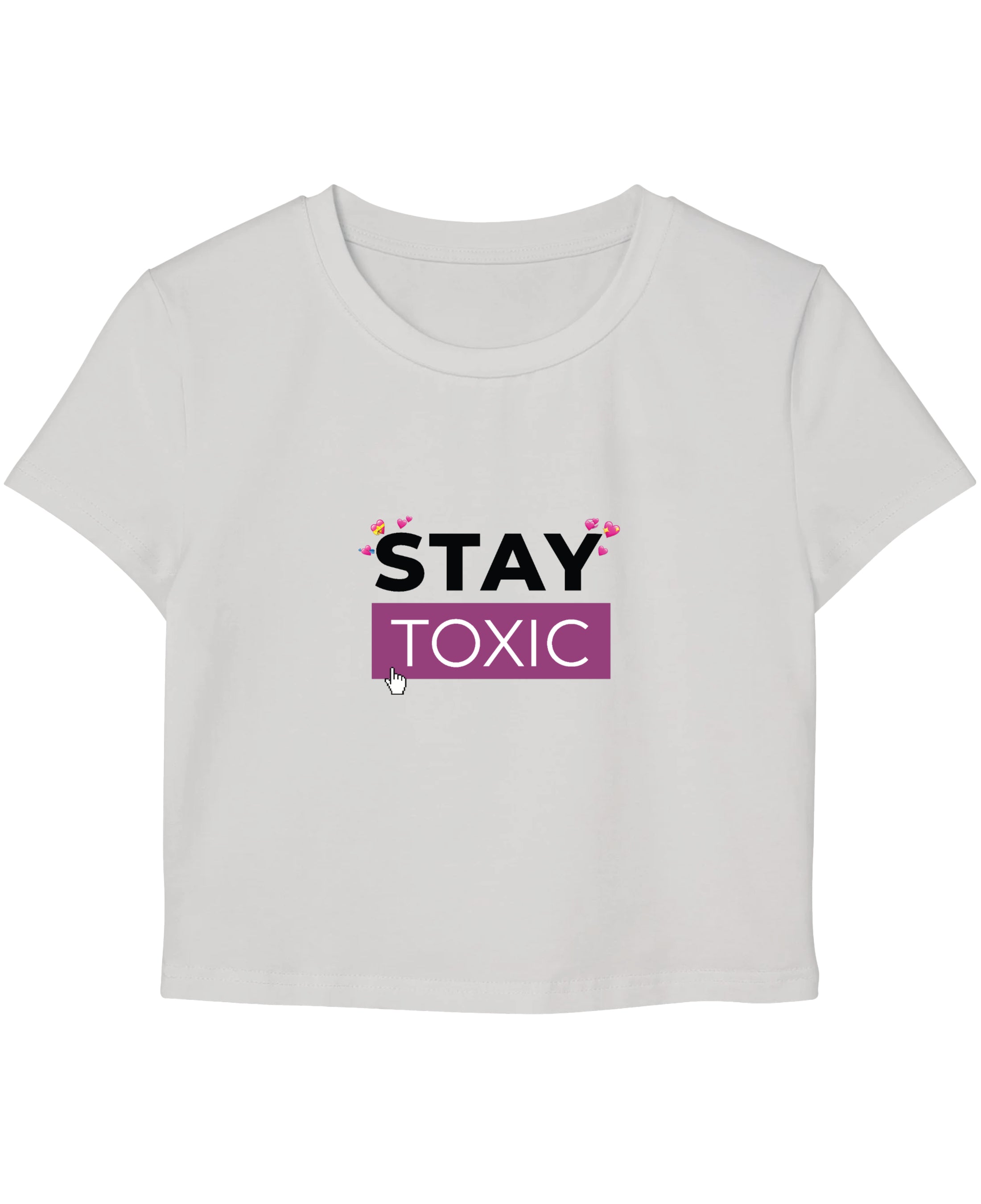 White Baby Tee Front Design