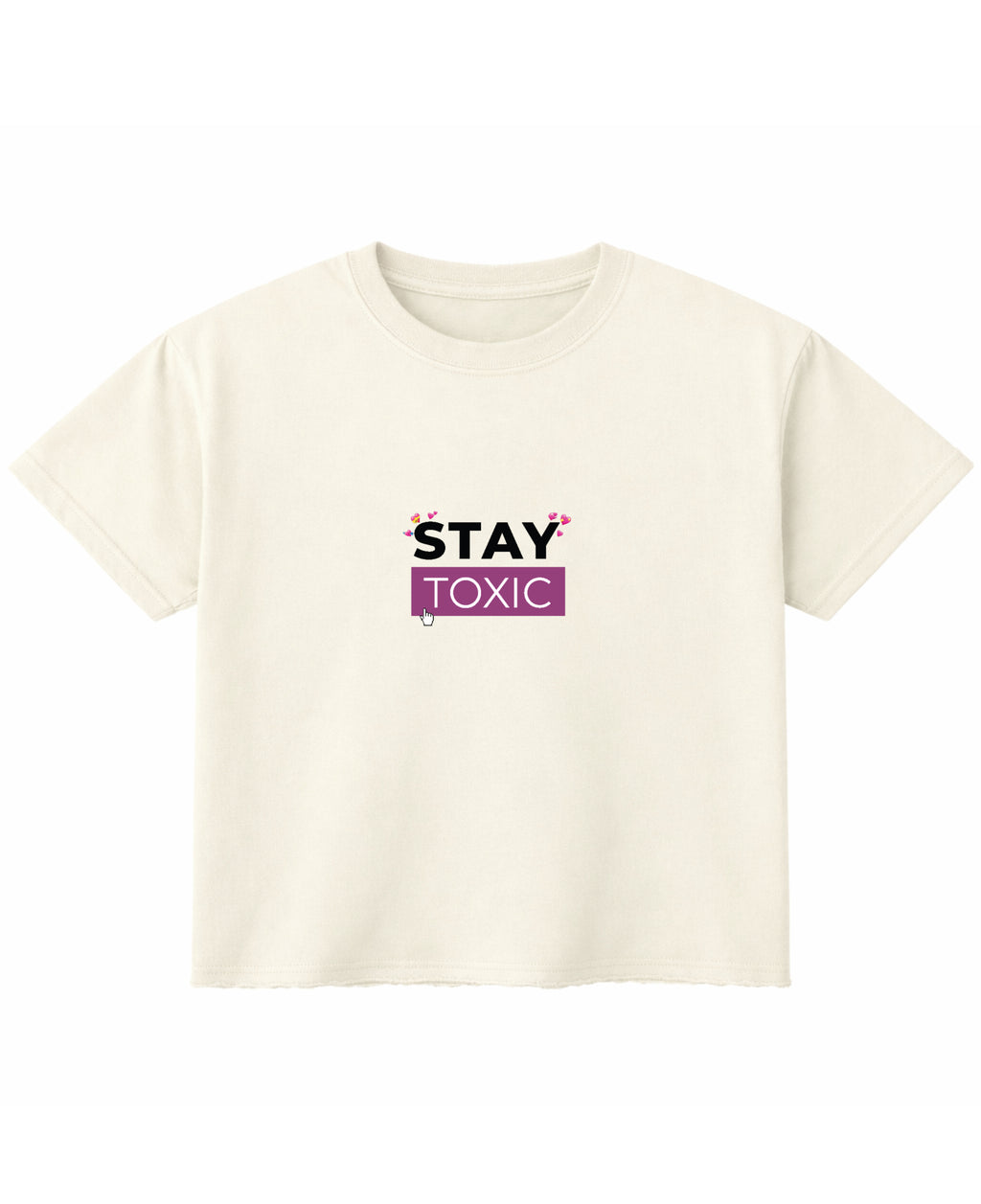 Off White Boxy Fit T-shirt Front Design