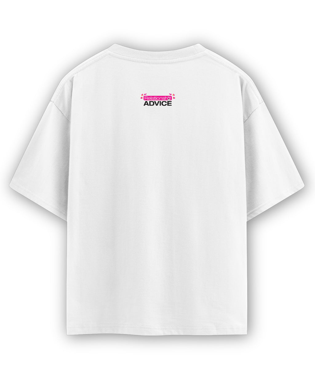 White Oversized T-shirt Back Design
