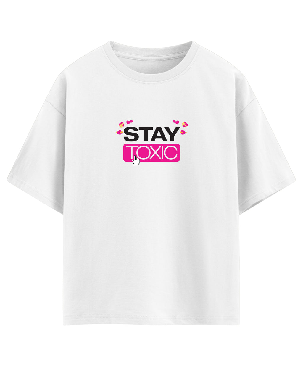 White Oversized T-shirt Front Design