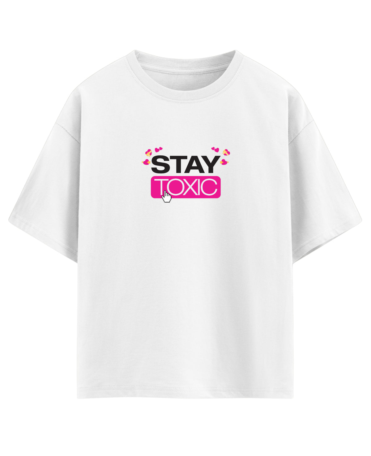 White Oversized T-shirt Front Design