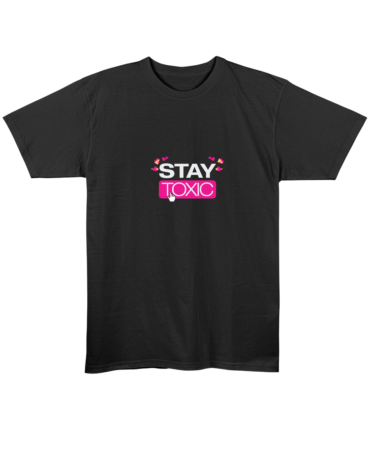 Black Regular Fit T-shirt Front Design